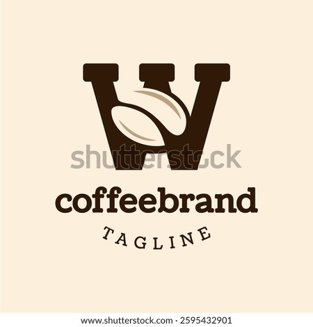 Letter W Coffee Bean Logo Design