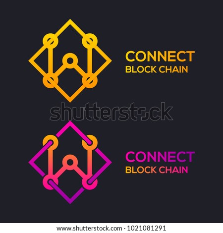 Letter W Colorful Dots logo with Modern line Cross Square shape, Connect Technology and Digital, Blockchain, Bitcoin Cryptocurrency data concept for your Corporate identity