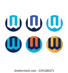 Vectordesign des Buchstaben W
