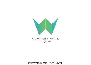 Letter W creative and simple fly modern business logo design