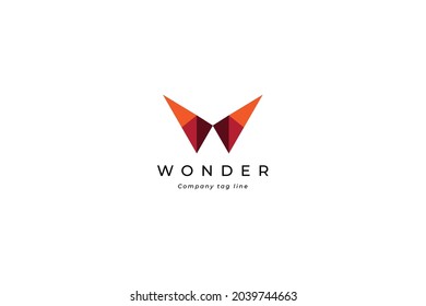 Letter W creative and simple technological electric modern business logo