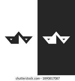 logo de la carta con corona. simple logo mínimo.