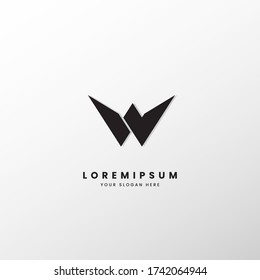letter w and crown logo template for your brand, identity, business and others. simple and elegant.