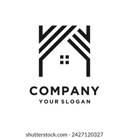 Icono del vector del elemento del diseño de la letra W con estilo creativo y simple