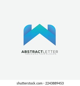 letter w design vector logo illustration