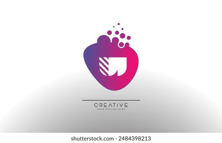 Letter W with Dots and Bubbles. Cleaning Logo Design Template