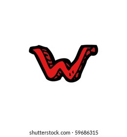 letter w drawing