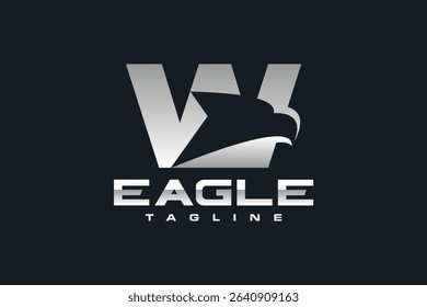 letter W eagle head logo