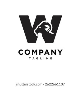 Letra W Eid Al-Adha Logo Icon Vetor