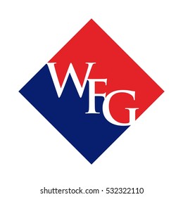 Letter W F G Logo Vector