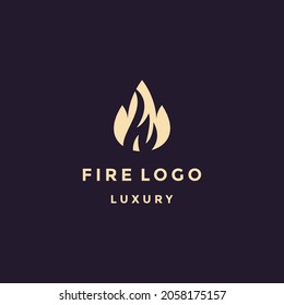 Letter W Fire Logo Design Template