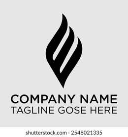 letter w with fire logo design. Letter W Fire Design, Modern Designs Vector Illustration. Flame Logo template. W black fire flames alphabet letter logo design. Creative icon template for business