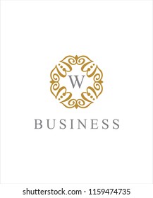 Letter W Frame Logo Icon 001