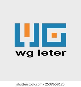 Letra w y g logotipo moderno