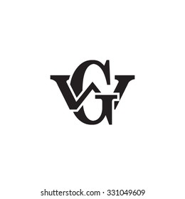 letter W and G monogram logo