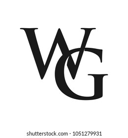 Letter W G Vector Logo Stock Vector (Royalty Free) 1051279931 ...