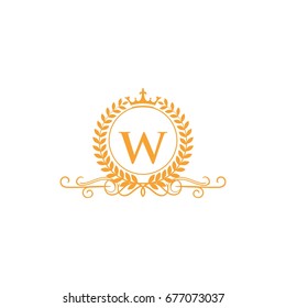 LETTER W HERALDIC LOGO