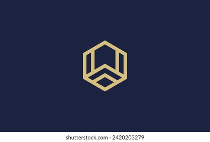 letter w hexagon logo icon design vector design template inspiration