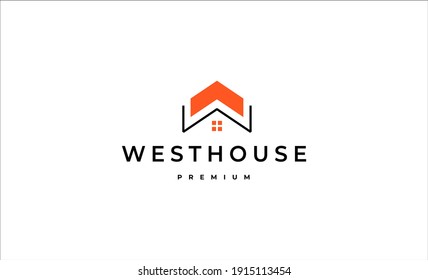 Letter W Home Logo Design vector 