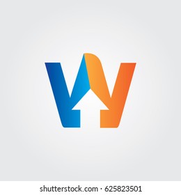 letter W icon to logo company