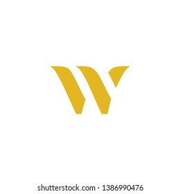  letter W  icon logo design concept