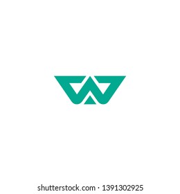 letter W icon logo design concept