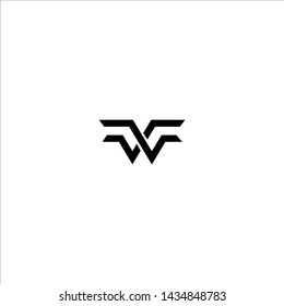 letter W icon logo design concept