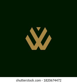 Letter W initial logo design vector template