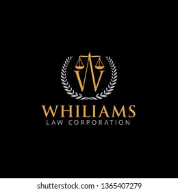 Letter W Law Firm Logo Design