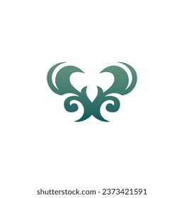 Diseño del logotipo de la letra W. Diseño de lujo con logotipo floral W