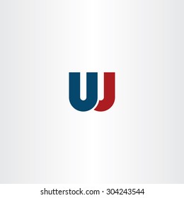letter w with letters u and j inside design