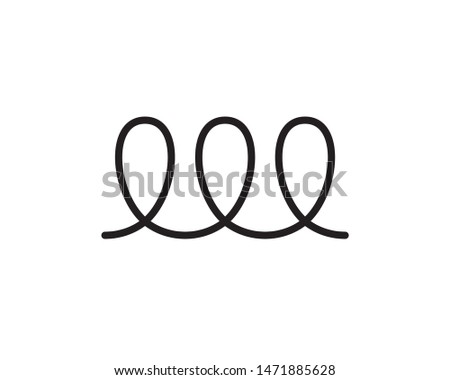 Letter W line logo design. Linear creative minimal monochrome monogram symbol. Graphic alphabet symbol. Black icon design template element on white background. Vector illustration.