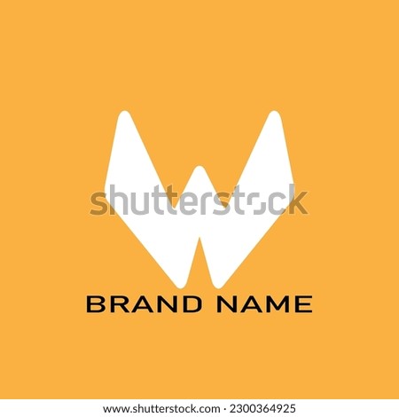 Letter W line logo design, Vector abstract logo design templates. Usable for Business and Branding Logos. Flat Vector Logo Design Template Element.
