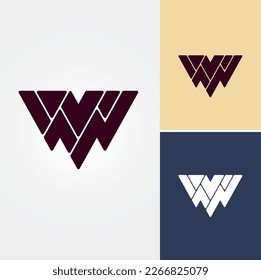 Vector de diseño de carga W de letra