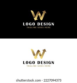 Letter W Logistic Logo Design With Vector Format