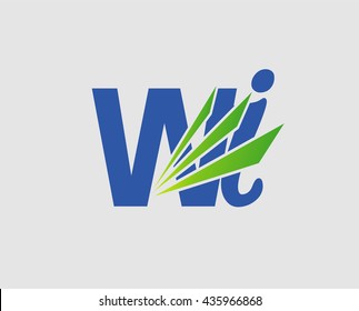 Letter W and i logo
