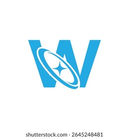 Letter W logo, W logo, AI logo set, modern and minimal design, tech-inspired, colorful icons and symbols, suitable for artificial intelligence, innovation, branding, startups, and digital identity.
