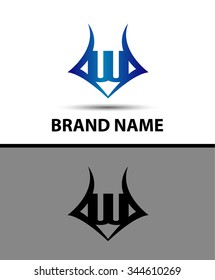 Letter W logo. Business logo vector illustration
