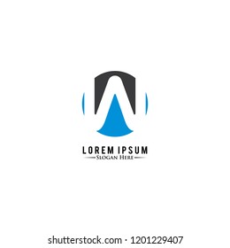 
Letter W Logo. C Letter Design Vector
