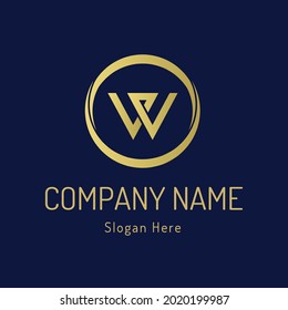 Letter w for logo company design