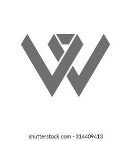 Letter W Logo Concept Icon. Vector