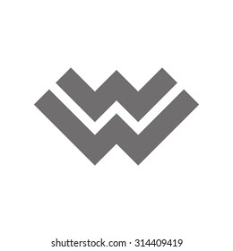 Letter W Logo Concept Icon. Vector