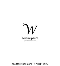 la letra con el concepto de logotipo con fondo blanco