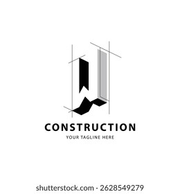 Letter W logo for construction and architecture company. property template vector illustration for your brand.