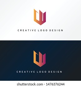 Letter W logo creative design like a trident, eye-catching W logo design, This logo is suitable for fashion  company, entertainment & media company and much more.