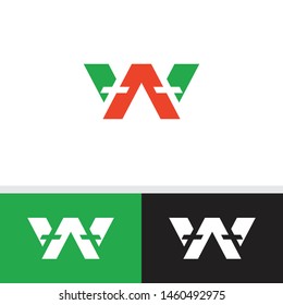 Letter W Logo with Cross, suitable for industry, creative religion, technology, entertainment, educational shops, and related businesses