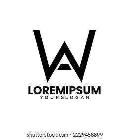 letter w a logo design 