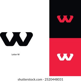 Buchstabe W-Logo, W-Logo-Design