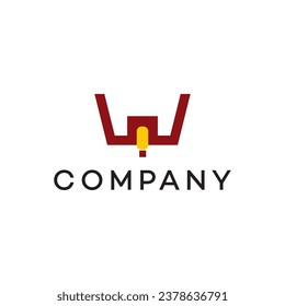 Letter w Logo design, bulb innovative creative studio typography, technology, nature, construction, real estate, abstract, community, sky, tree, medical, yoga, travel, finance,  innovative,