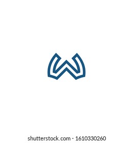 Letter W logo design concept.